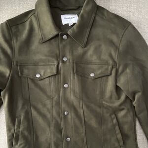 Goodfellow & Co Olive Green Trucker Jacket Button Front Men's M